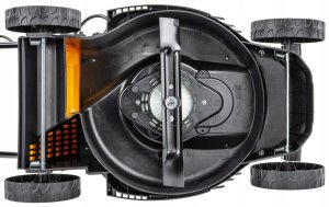 Kosiarka akumulatorowa Powermat KOSIARKA AKUMULATOROWA 20V 4AH ŁADOWARKA 2X BATERIA MOCNA LEKKA KOSZ 30L 2