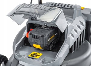 Kosiarka akumulatorowa Powermat KOSIARKA AKUMULATOROWA 20V 4AH ŁADOWARKA 2X BATERIA MOCNA LEKKA KOSZ 30L 6