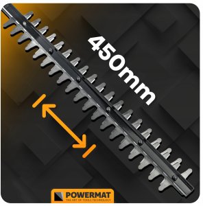 NOŻYCE AKUMULATOROWE DO ŻYWOPŁOTU KRZEWÓW GAŁĘZI 450MM 21V 2AH DUŻA MOC 8