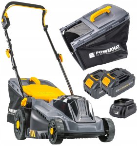 KOSIARKA AKUMULATOROWA 20V 4AH ŁADOWARKA 2X BATERIA MOCNA DUŻY KOSZ 42L 1