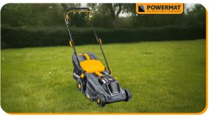 Kosiarka akumulatorowa Powermat KOSIARKA AKUMULATOROWA 20V 4AH ŁADOWARKA 2X BATERIA MOCNA DUŻY KOSZ 42L 9