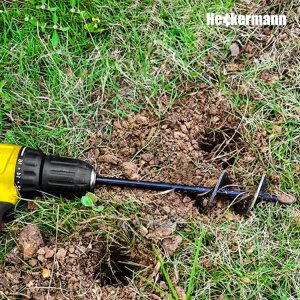 Wiertło ogrodowe Świder Wiertnica glebowa Heckermann 10x60cm 4