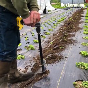 Wiertło ogrodowe Świder Wiertnica glebowa Heckermann 10x80cm 3