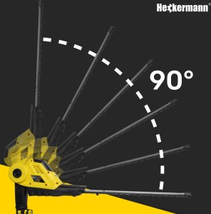 Heckermann Nożyce do żywopłotu na wysięgniku akumulatorowe Sekator Heckermann Select AVNZW20 4