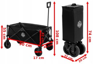 Wózek ogrodowy – plażowy składany 127L 100kg (1) 3
