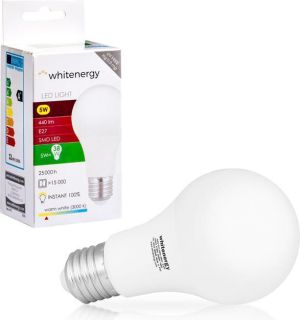 Whitenergy żarówka LED E27, 10 x SMD 2835, 5W, ciepła biała, A60 (10387) 1