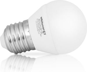 Whitenergy żarówka LED E27, 10 x SMD 3528, 5W, ciepła biała, kula, G45 (10361) 3