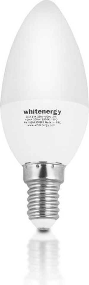 Whitenergy Żarówka LED 8 x SMD 2835, C37, E14, 7W, ciepła biała, mleczna (10394) 2
