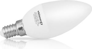 Whitenergy Żarówka LED 8 x SMD 2835, C37, E14, 7W, ciepła biała, mleczna (10394) 4