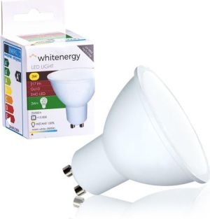 Whitenergy żarówka LED GU10, 6 x SMD 2835, 3W, mleczne, MR16 (10363) 1