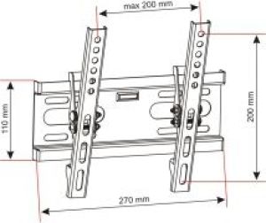 Art Uchwyt ścienny AR-46 14'' - 42'' 2
