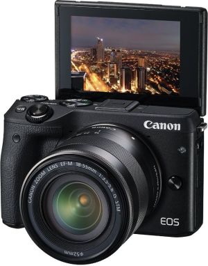 Aparat Canon EOS M3 + Adapter EF-EOS M (9694B131AA) 1