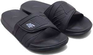 Klapki męskie 4F Na basen plażę Czarne na rzep 41 2