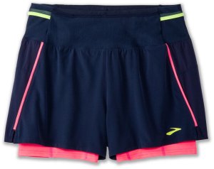 Damskie spodenki do biegania Brooks High Point 3 2-in-1 Short 2.0 Rozmiar:S 1