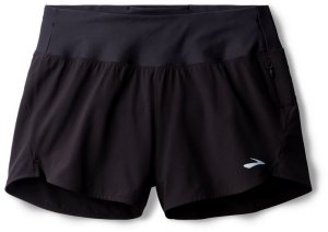 Damskie spodenki do biegania Brooks Chaser 3 Short 2.0 czarne Rozmiar:L 1