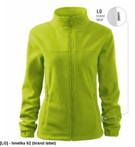 Jacket 504 - ADLER - Polar damski, 280 g/m2, 100 % poliester - limetka 62 (brand label) M 1