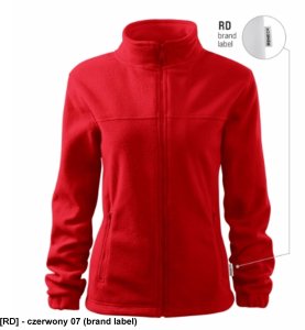Jacket 504 - ADLER - Polar damski, 280 g/m2, 100 % poliester - czerwony 07 (brand label) M 1