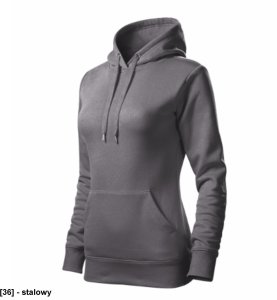 Cape Free - ADLER - Cape Free - Bluza damska, 320 g/m2, 65 % bawełna, 35 % poliester - stalowy L 1