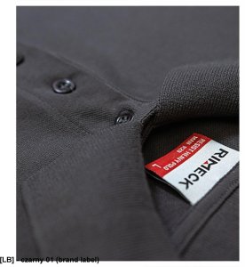 Resist Heavy Polo - ADLER - Resist Heavy Polo - Koszulka polo damska, 200 g/m2, 100 % bawełna - czarny 01 (brand label) S 4