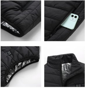 Podgrzewana kamizelka (9 stref grzewczych) Blauberg BLKG02 rozmiar XL 6