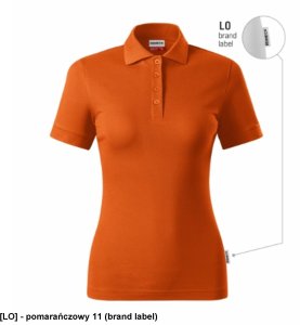 Resist Heavy Polo - ADLER - Resist Heavy Polo - Koszulka polo damska, 200 g/m2, 100 % bawełna - pomarańczowy 11 (brand label) M 1