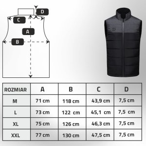 Podgrzewana kamizelka (9 stref grzewczych) Blauberg BLKG03 rozmiar XL 8