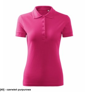 Pique Polo Free - ADLER - Pique Polo Free - Koszulka polo damska, 200 g/m2, 65 % bawełna, 35 % poliester - czerwień purpurowa L 2