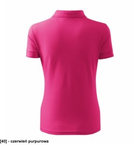 Pique Polo Free - ADLER - Pique Polo Free - Koszulka polo damska, 200 g/m2, 65 % bawełna, 35 % poliester - czerwień purpurowa L 3