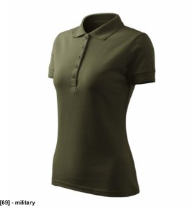 Pique Polo Free - ADLER - Pique Polo Free - Koszulka polo damska, 200 g/m2, 65 % bawełna, 35 % poliester - military S 1