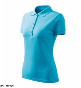 Pique Polo Free - ADLER - Pique Polo Free - Koszulka polo damska, 200 g/m2, 65 % bawełna, 35 % poliester - turkus L 1
