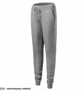 Rest - ADLER - Rest - Spodnie dresowe damskie, 280 g/m2, 80 % bawełna, 20 % poliester, 75 % bawełna, 25 % wiskoza - ciemnoszary melanż 2XL 1