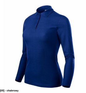 Pique Polo LS - ADLER - Pique Polo LS - Koszulka polo damska, 200 g/m2, 65 % bawełna, 35 % poliester, 85 % bawełna, 15 % wiskoza - chabrowy M 1