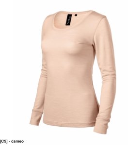 Merino Rise LS - ADLER - Merino Rise LS - Koszulka damska, 190 g/m2, 100 % merino wełna - cameo L 1