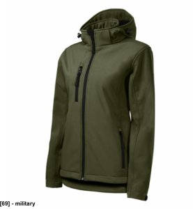 MALFINI Performance 521 - ADLER - Softshell kurtka damska, 300 g/m2, 6% elastan, 94% poliester, - military 2XL 3