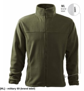 Jacket 501 - ADLER - Polar męski, 280 g/m2, 100% poliester - military 69 (brand label) 2XL 1