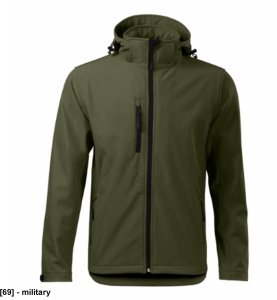 Performance 522 - ADLER - Softshell kurtka męska, 300 g/m2, 6% elastan, 94% poliester, - military - rozmiar 2XL 1
