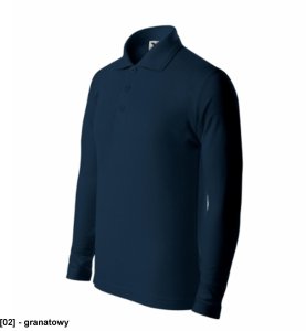 Pique Polo LS - ADLER - Pique Polo LS - Koszulka polo dziecięca, 200 g/m2, 65 % bawełna, 35 % poliester - granatowy - 122 cm/6 lat-158 cm/12 lat 158 cm/12 lat 1