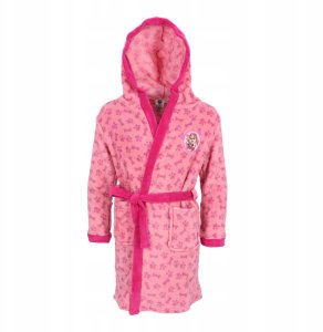 Szlafrok dziecięcy ciepły z kapturem miękki PSI PATROL SKYE różowy 110/116 4