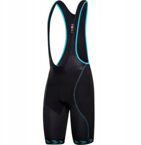 Spodenki rowerowe zeroRH+ Shark BLACK-WATER GREEN - XL 1
