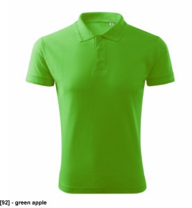 Pique Polo Free - ADLER - Pique Polo Free - Koszulka polo męska, 200 g/m2, 65 % bawełna, 35 % poliester, 85 % bawełna, 15 % - zieleń butelkowa S 11