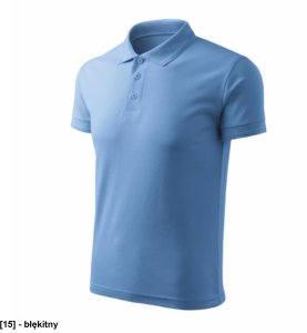 Pique Polo Free - ADLER - Pique Polo Free - Koszulka polo męska, 200 g/m2, 65 % bawełna, 35 % poliester, 85 % bawełna, 15 % - zieleń butelkowa S 22