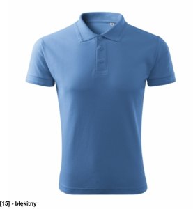 Pique Polo Free - ADLER - Pique Polo Free - Koszulka polo męska, 200 g/m2, 65 % bawełna, 35 % poliester, 85 % bawełna, 15 % - zieleń butelkowa S 23
