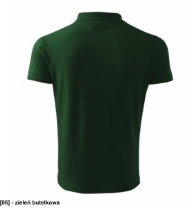 Pique Polo Free - ADLER - Pique Polo Free - Koszulka polo męska, 200 g/m2, 65 % bawełna, 35 % poliester, 85 % bawełna, 15 % - zieleń butelkowa S 27