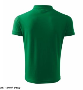 Pique Polo Free - ADLER - Pique Polo Free - Koszulka polo męska, 200 g/m2, 65 % bawełna, 35 % poliester, 85 % bawełna, 15 % - zieleń butelkowa S 33