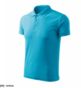 Pique Polo Free - ADLER - Pique Polo Free - Koszulka polo męska, 200 g/m2, 65 % bawełna, 35 % poliester, 85 % bawełna, 15 % - zieleń butelkowa S 37