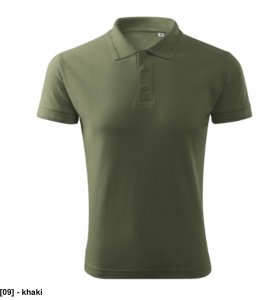 Pique Polo Free - ADLER - Pique Polo Free - Koszulka polo męska, 200 g/m2, 65 % bawełna, 35 % poliester, 85 % bawełna, 15 % - zieleń butelkowa S 5