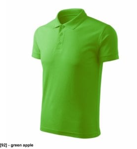 Pique Polo Free - ADLER - Pique Polo Free - Koszulka polo męska, 200 g/m2, 65 % bawełna, 35 % poliester, 85 % bawełna, 15 % - zieleń butelkowa S 10