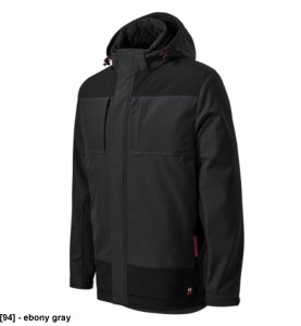 Vertex - ADLER - Vertex - Zimowa kurtka softshellowa męska, softshell, 320 g/m2, 94 % poliester, 6 % elastan - ebony gray L 1