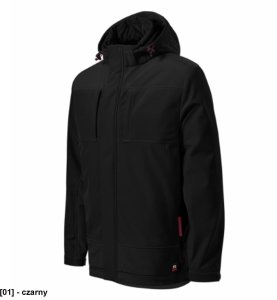 Vertex - ADLER - Vertex - Zimowa kurtka softshellowa męska, softshell, 320 g/m2, 94 % poliester, 6 % elastan - czarny L 1
