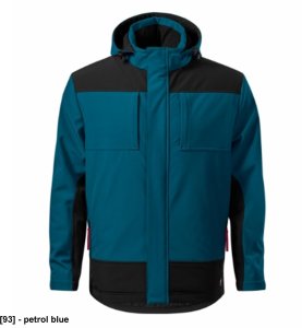 Vertex - ADLER - Vertex - Zimowa kurtka softshellowa męska, softshell, 320 g/m2, 94 % poliester, 6 % elastan - petrol blue 2XL 2
